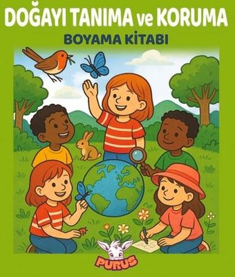 Doğayı Tanıma ve Koruma Boyama Kitabı | Purus Yayın (İnce Kapak)