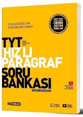 TYT Hızlı Paragraf Soru Bankası | Hız Yayınları (İnce Kapak)