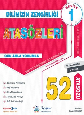 Dilimizin Zenginliği 1. Seviye - Atasözleri |Üçgen Yayıncılık (İnce Kapak)