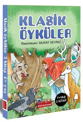 Klasik Öyküler Resimli Okumayı Öğrendim Serisi Seti - 3 Kitap Takım | Bordo Ressam (İnce Kapak)