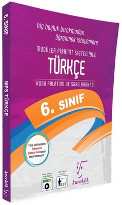 6. Sınıf Türkçe Mps (Modüler Piramit Sistemi) | Karekök Eğitim Yayın (İnce Kapak)