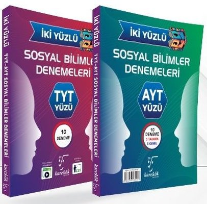 İki Yüzlü TYT - AYT Sosyal Bilimler Denemeleri | Karekök Eğitim Yayın (İnce Kapak)