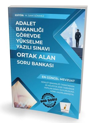 GYS Adalet Bakanlığı Görevde Yükselme Yazılı Sınavı Ortak Alan Soru Bankası | Pelikan Yayınları (İnce Kapak)
