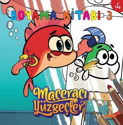 Maceracı Yüzgeçler Boyama Kitabı 3 | Minika Kitap (İnce Kapak)