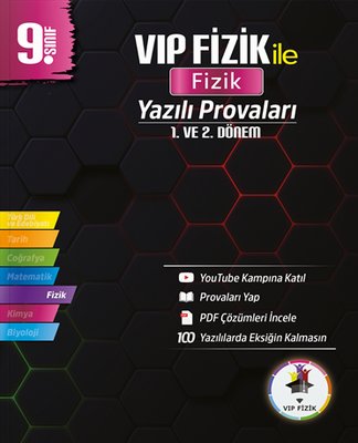 9. Sınıf Fizik Yazılı Provaları | VIP Fizik Yayınları (İnce Kapak)