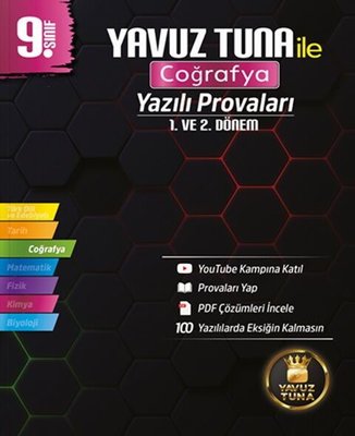 9. Sınıf Coğrafya Yazılı Provaları | Yavuz Tuna (İnce Kapak)
