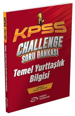KPSS Temel Yurttaşlık Bilgisi CHALLENGE Soru Bankası | Murat Yayınları (İnce Kapak)