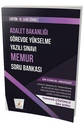 GYS Adalet Bakanlığı Görevde Yükselme Yazılı Sınavı Memur Soru Bankası | Pelikan Yayınları (İnce Kapak)