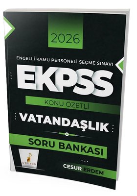2026 E-KPSS Vatandaşlık Konu Özetli Soru Bankası | Pelikan Yayınları (İnce Kapak)