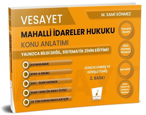 Vesayet Mahalli İdareler Hukuku Konu Anlatımı | Pelikan Yayınları (İnce Kapak)