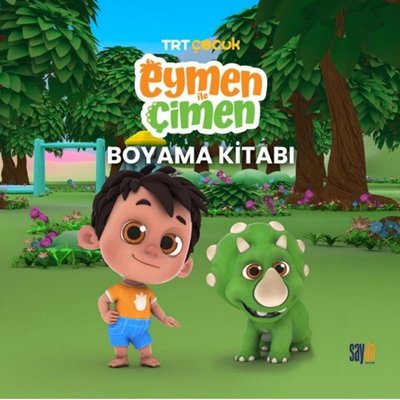TRT Çocuk - Eylem İle Çimen Boyama Kitabı | Sayda Yayıncılık (İnce Kapak)