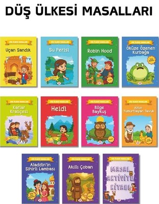 Düş Ülkesi Masalları Serisi Seti - 10 Kitap + 1 Aktivite Takım | Dokuz Yayınları