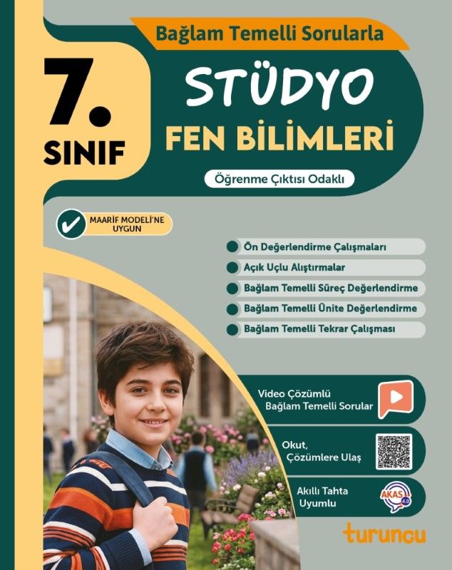 7. Sınıf Stüdyo Fen Bilimleri Tudem Yayınları kitap kapağı