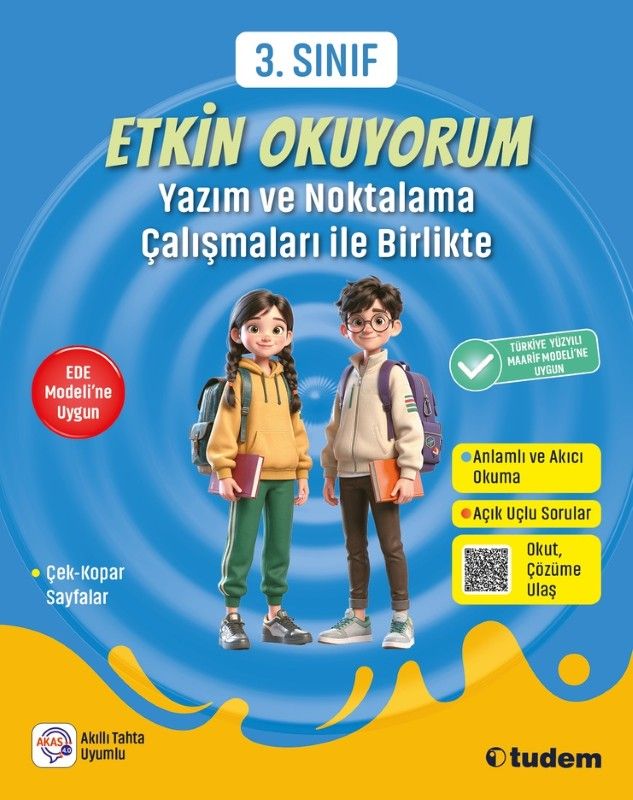 3. Sınıf Etkin Okuyorum - Yazım Ve Noktalama Çalışmaları İle Birlikte kitap kapağı