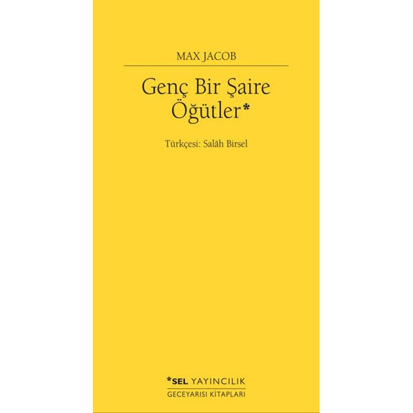 Genç Bir Şaire Öğütler | Sel Yayıncılık