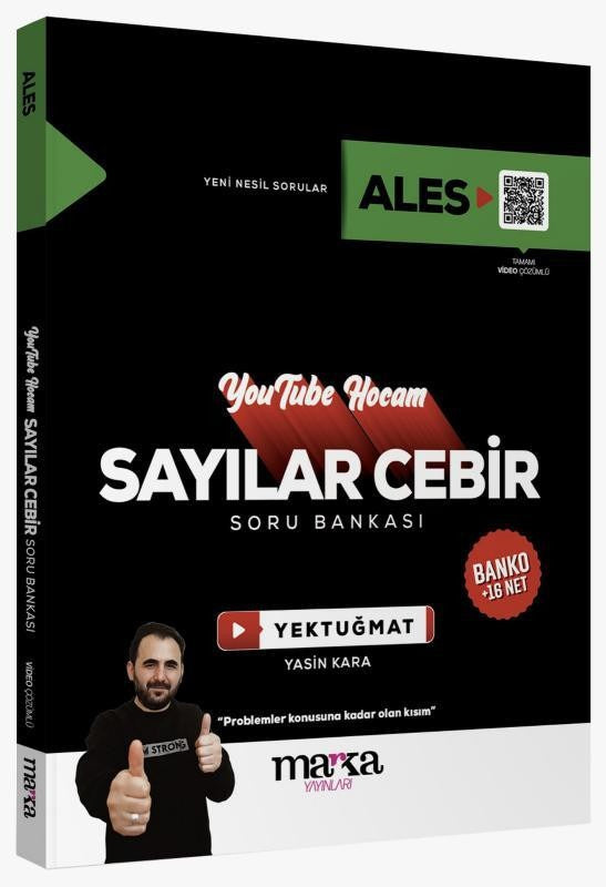 2025 ALES Youtube Hocam Sayılar Cebir Soru Bankası | Marka Yayınları (İnce Kapak)