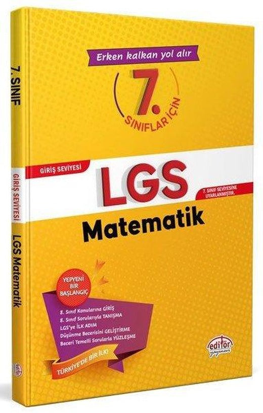 7.Sınıflar İçin LGS Matematik | Editör (İnce Kapak)