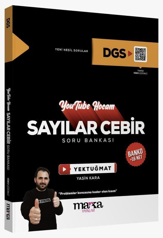 2025 DGS Youtube Hocam Sayılar Cebir Soru Bankası | Marka Yayınları (İnce Kapak)