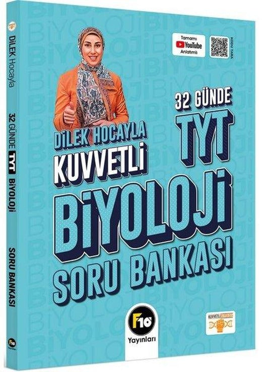 Dilek Hocayla 32 Günde TYT Biyoloji Soru Bankası | F10 Yayınları (İnce Kapak)