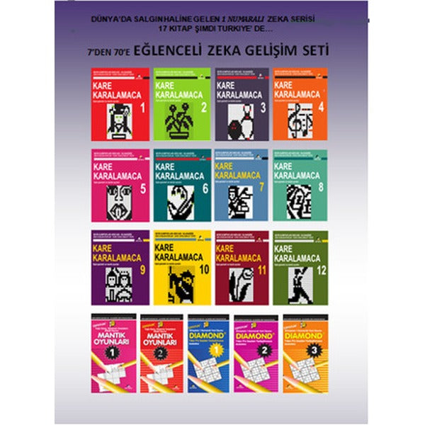 7'den 70'e Eğlenceli Zeka Seti (17 kitap) | Ekinoks (İnce Kapak)
