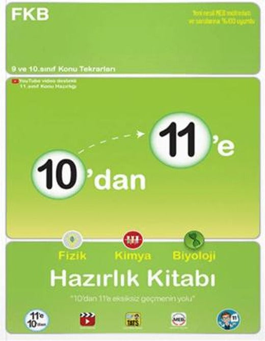 10'dan 11'e Fizik Kimya Biyoloji Hazırlık Kitabı