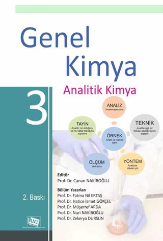 Genel Kimya 3 Analitik Kimya | Anı Yayıncılık (Ciltsiz)  - Resim 1