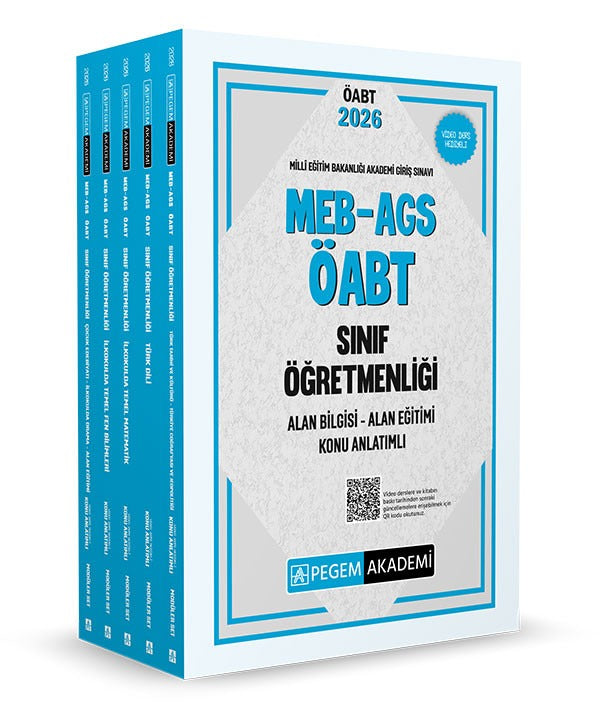 2026 MEB AGS ÖABT Sınıf Öğretmenliği Alan Bilgisi - Alan Eğitimi Konu Anlatımlı Seti - 5 Kitap Takım | Pegem Akademi Yayıncılık (İnce Kapak)