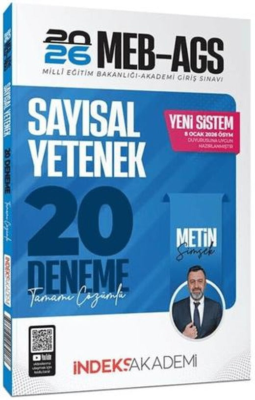 İndeks Akademi 2026 MEB-AGS Sayısal Yetenek 20 Deneme Çözümlü
