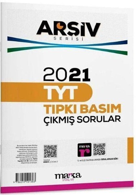 2021 TYT Arşiv Serisi Tıpkı Basım Çıkmış Sorular Tamamı Video Çözümlü | Marka Yayınları (İnce Kapak)