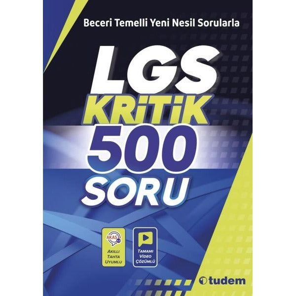 LGS Kritik 500 Soru | Tudem Yayınları - Ders Kitapları (İnce Kapak)