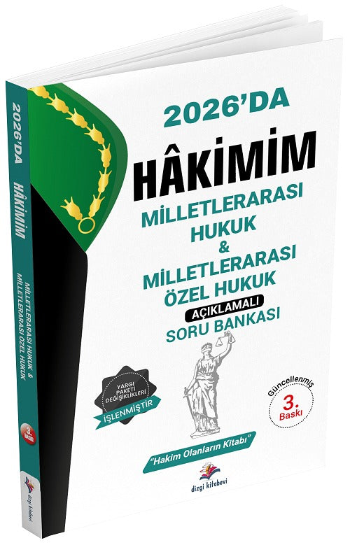 2026 Hakimlik Hakimim Milletlerarası Hukuk, Milletlerarası Özel Hukuk Soru Bankası | Dizgi Kitap (Ciltsiz)