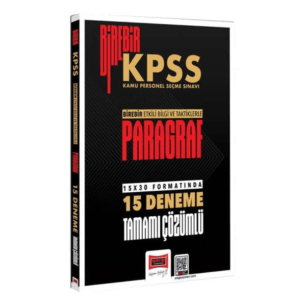 2026 Birebir KPSS Paragraf Tamamı Çözümlü 15 Deneme Sınavı | Yargı Yayınevi (Ciltsiz)