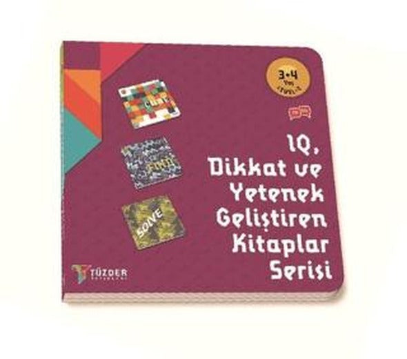 IQ Dikkat ve Yetenek Geliştiren Kitaplar Serisi 3-4 Yaş Level 2 (3 Kitap Takım)