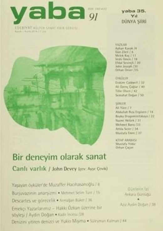 Yaba Edebiyat Dergisi Sayı: 91 | Yaba Dergisi Yayınları (Ciltsiz)