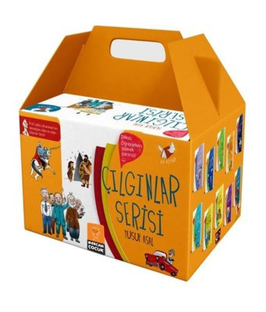 Çılgınlar Serisi Seti - 10 Kitap Takım - Kutulu | Mercan Çocuk (Ciltli)