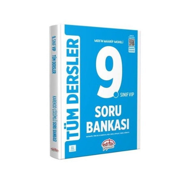 9. Sınıf VIP Tüm Dersler Soru Bankası - Mavi Kitap | Editör (İnce Kapak)