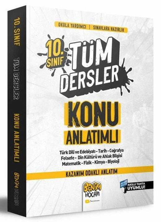 2022 10.Sınıf Tüm Dersler Konu Anlatımı | Benim Hocam Yayınları (İnce Kapak)