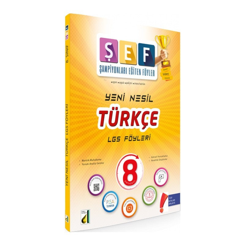 Yeni Nesil Türkçe 8. Sınıf LGS Föyleri | Damla Yayınevi (İnce Kapak)