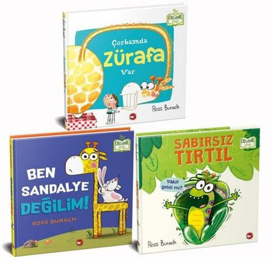 Hayvanlarla Eğleniyorum Organik Seti - 3 Kitap Takım | Beyaz Balina Yayınları