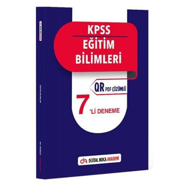 KPSS Eğitim Bilimleri QR PDF Çözümlü 7 'li Deneme | Dijital Hoca (Ciltsiz)