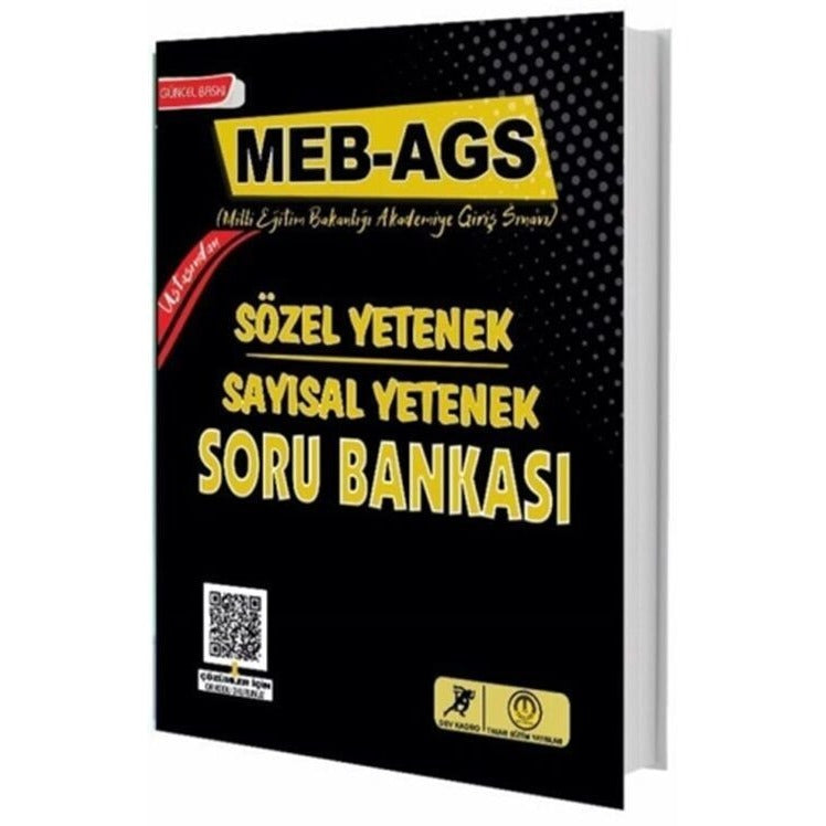 MEG AGS Dev Kadro Sayısal Sözel Yetenek Çözümlü Soru Bankası | Tasarı Akademi (İnce Kapak)