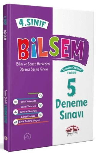 4. Sınıf Bilsem Çözümlü 5 Deneme Sınavı -