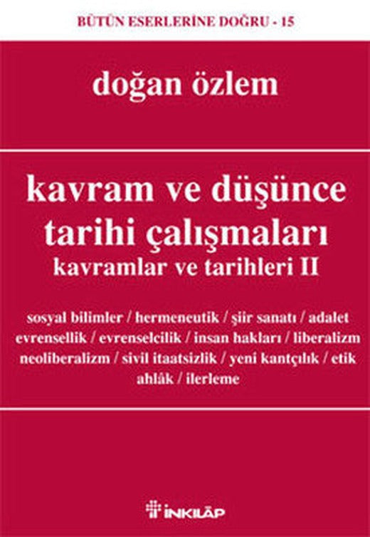 Kavram ve Düşünce Tarihi Çalışmaları 2 | İnkılap Yayınları