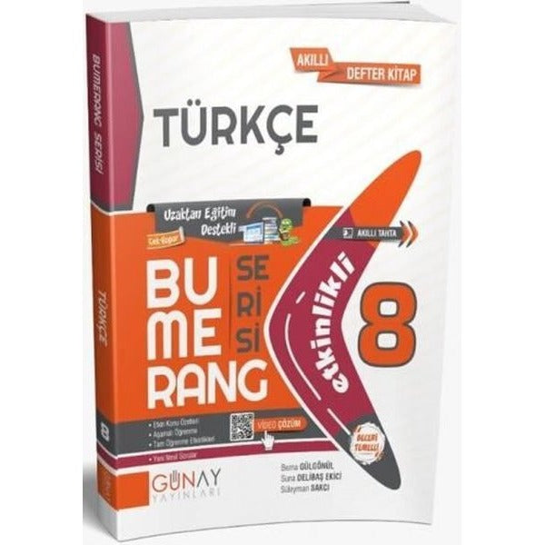 8.Sınıf Bumerang Etkinlikli Türkçe | Günay Yayıncılık (İnce Kapak)