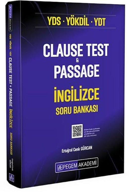 YDS YÖKDİL YDT Clause Test & Passage İngilizce Soru Bankası | Pegem Akademi Yayıncılık (İnce Kapak)