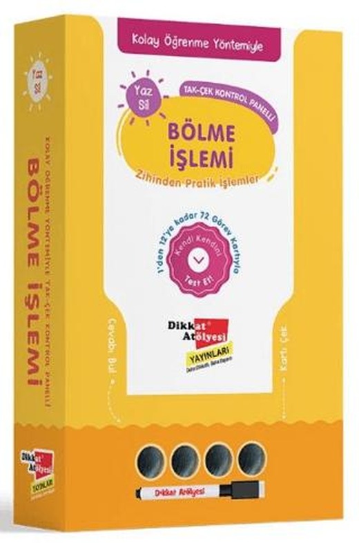 Kolay Öğrenme Yöntemiyle Yaz Sil Bölme İşlemi Oyunu