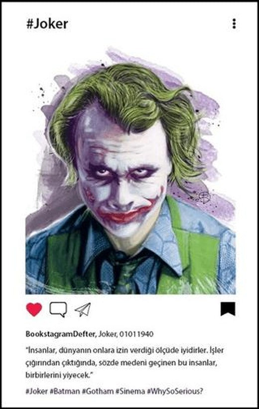 Joker Bookstagram Defter | Aylak Adam Kültür Sanat Yayıncılık