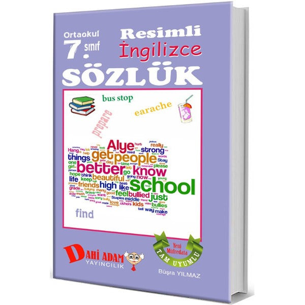 Ortaokul 7. Sınıf Resimli İngilizce Sözlük | Dahi Adam Yayıncılık (İnce Kapak)