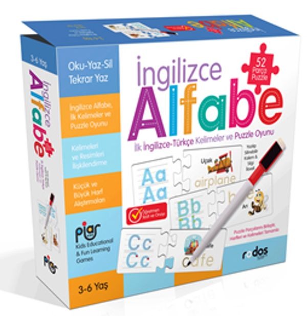 İngilizce Alfabe | Piar Kids (Ciltsiz)