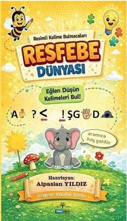 Resfebe Dünyası - Resimli Kelime Bulmacaları | Kitap Ağacı Yayınları (İnce Kapak)